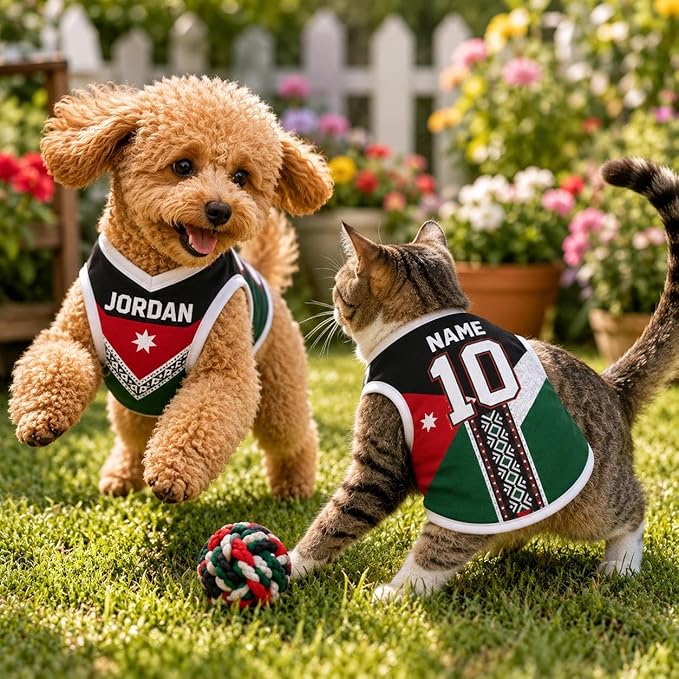 V-DECORPARKS Dog Jersey Custom Name Number, Pets Soccer Jersey - Image 5