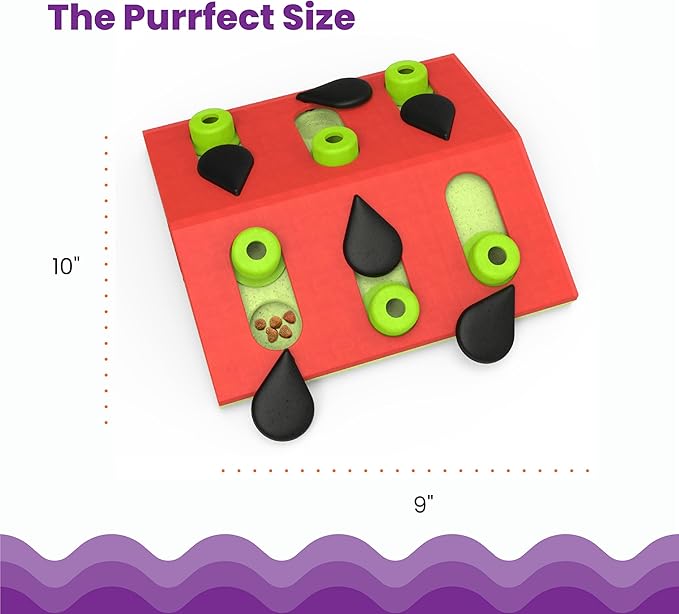 Catstages Nina Ottosson Melon Madness Puzzle & Play Cat Puzzle Feeder – - Image 5