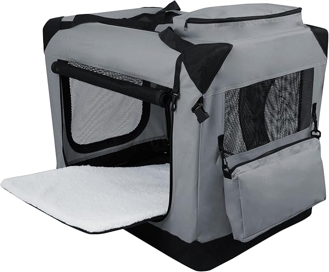 EliteField 3-Door Folding Soft Dog Crate - Image 2