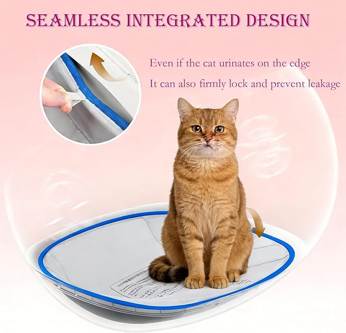Portable Pet Pivot Litter Box Replacement pad，Open-Top Automatic Litter Box - Image 3