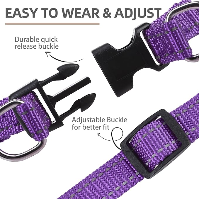 PUPTECK No Pull Dog Harness Soft Adjustable Basic Nylon Step in Puppy Vest - Image 3