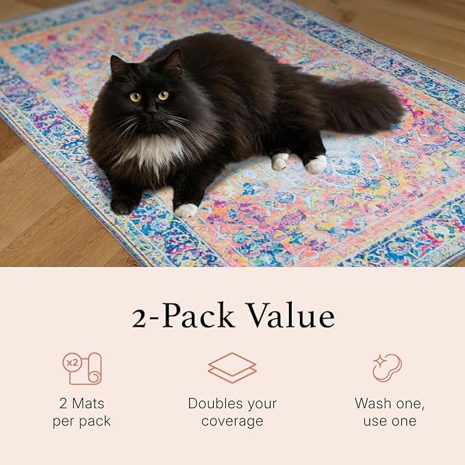 Lovewag Pets Cat Litter Box Mats 2 Pack - Image 4