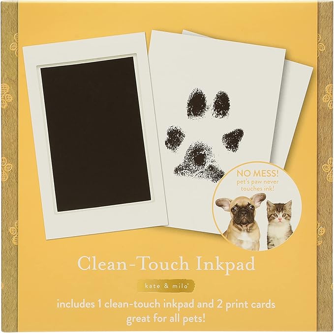 Kate & Milo Clean Touch Ink Pad – Pet-Safe Pawprint Keepsake Maker, Non-Mess by KateMilo