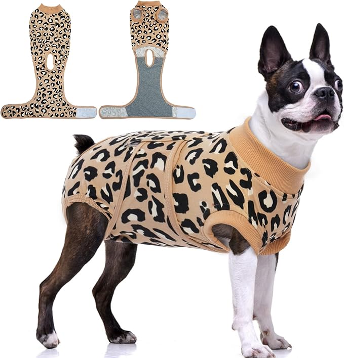 FUAMEY Recovery Suit for Dogs After Surgery, Soft Breathable Dog Bodysuit by FUAMEY