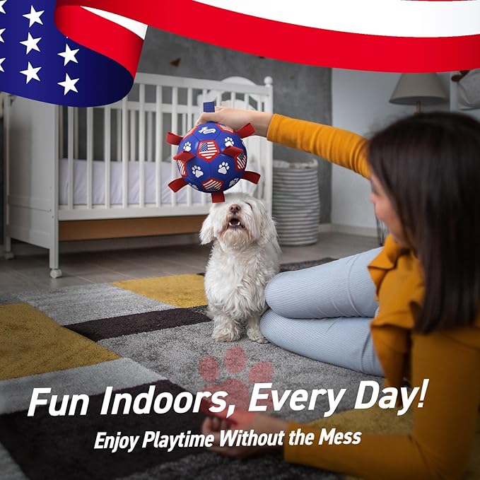 QDAN Dog Toys, Soccer Ball - Image 5