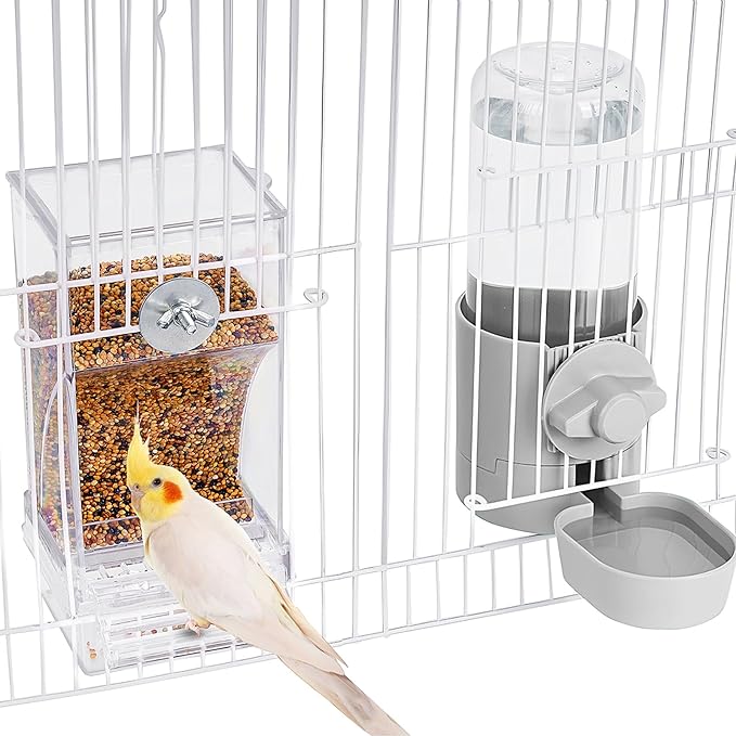 lemtrflo No Mess Bird Feeder Water Dispenser Set, Bird Feeder by lemtrflo