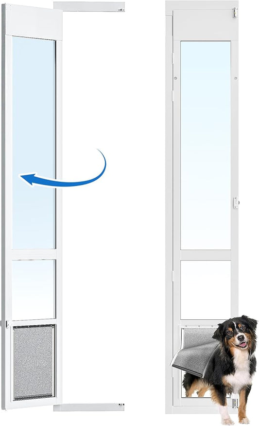 Large Dog Door for Sliding Glass Door, Openable Doggy Door for Sliding Glass by ExploreNow