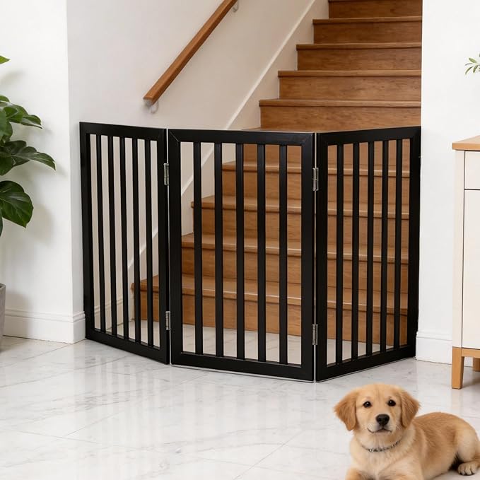 Dog Gate Indoor, Freestanding Dog Fence - Image 2
