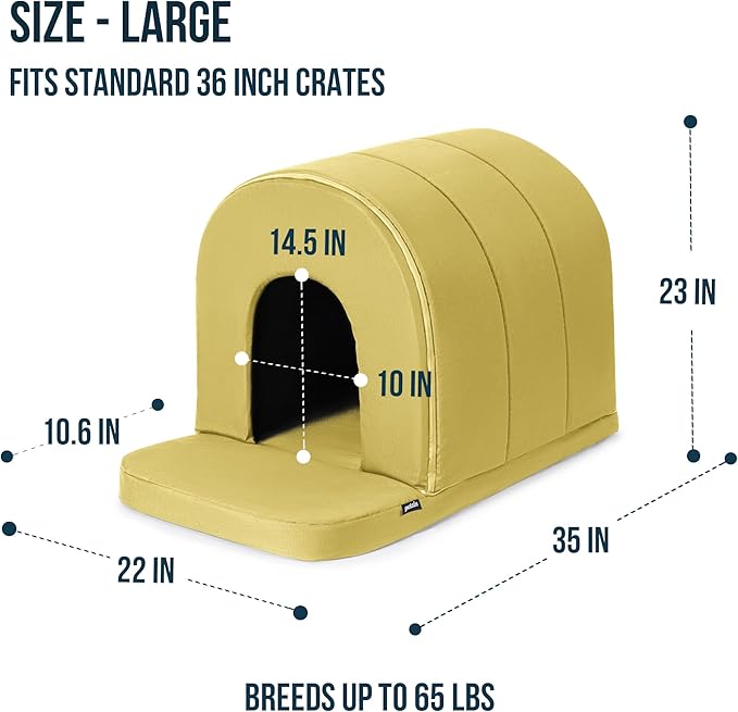 PELZIN Orthopedic Dog Bed House - Image 9