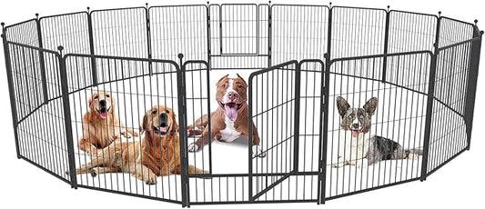Dog Playpen, 32/40/45 Inch Height in Heavy Duty, Folding Indoor Outdoor by BestForYourPets