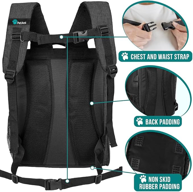 PetAmi Dog Backpack Carrier for Small Medium Dogs Large Cats up to 18 lbs - Image 5