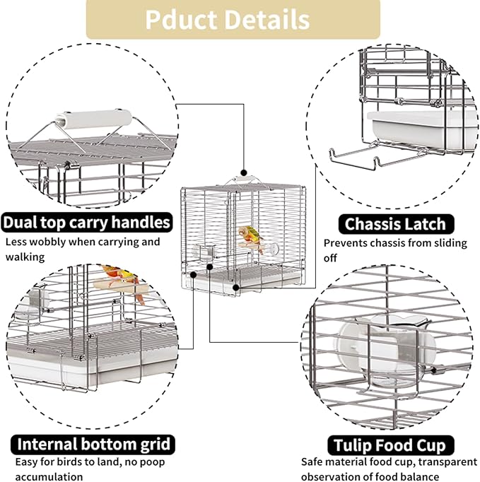 Bird Carrier Travel Cage - Image 5