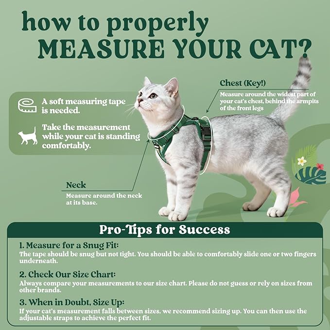 rabbitgoo Cat Harness and Leash Set, Escape Proof Vest Harness - Image 2