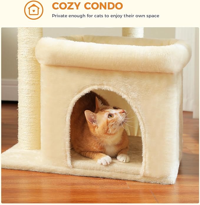 PEQULTI Cat Tree Cat Tower for Large Cats - Image 5