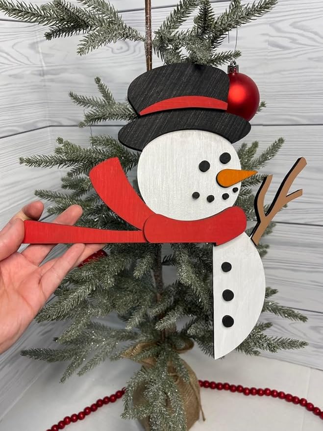2024 Christmas Door Topper Holiday Home Decor Funny Snowman Santa Claus Top - Image 2