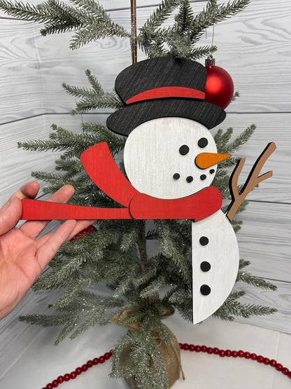 2024 Christmas Door Topper Holiday Home Decor Funny Snowman Santa Claus Top - Image 2