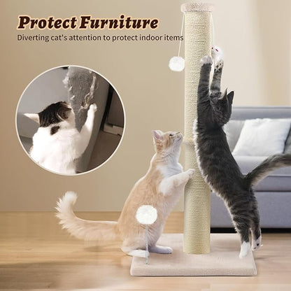 36 Inch Tall Cat Scratching Post – Sisal Cat Scratcher - Image 5