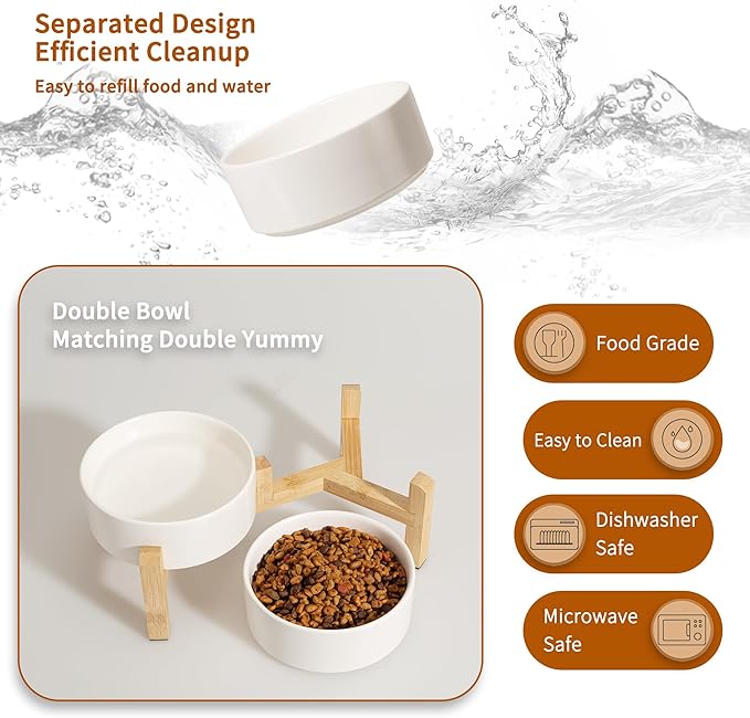 Elevated Ceramic Dog Bowl Set - Image 5