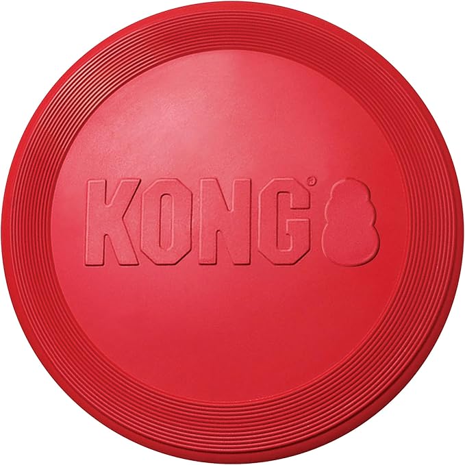 KONG Flyer - Durable Dog Toy for Outdoor Playtime - Natural Rubber Flying Disc by KONG