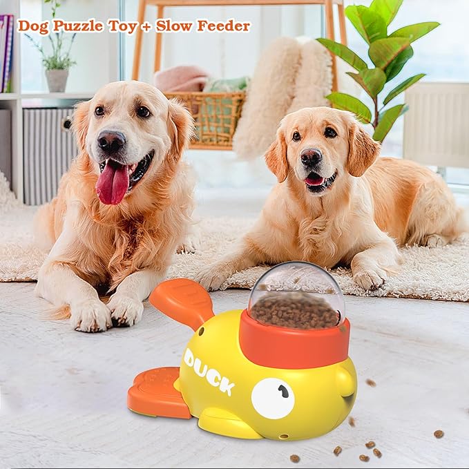 Dog Interactive Treat Dispenser Toy, Food Puzzle Slow Feeder - Image 4