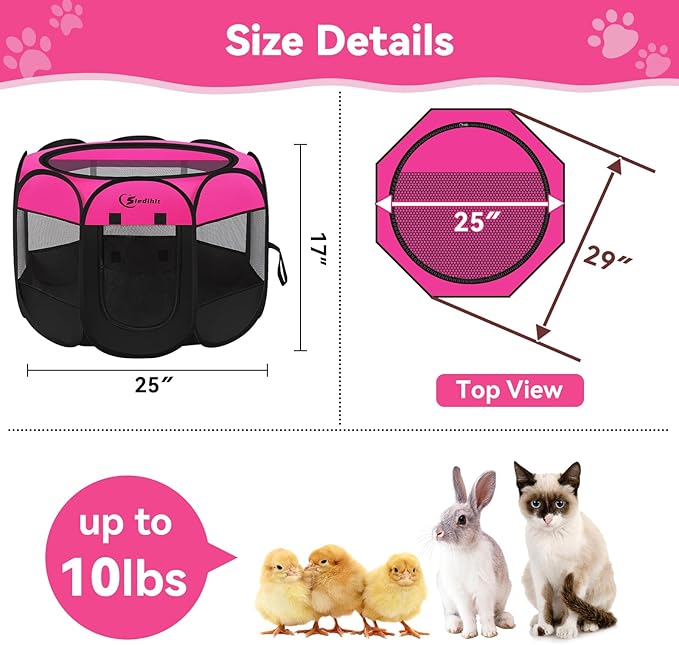 Siedihit Dog Playpen, Puppy Pet Playpens Indoor - Image 6