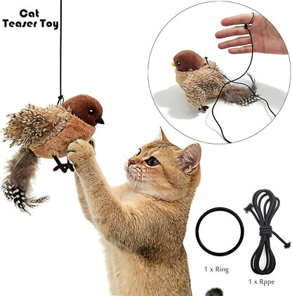Tipmant Realistic Electric Birds Cat Teaser Interactive Toy Kitten Kitty - Image 3