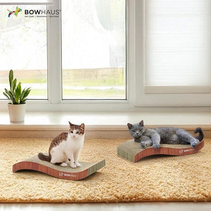 BOWHAUS Curved Cat Scratcher Cardboard, Reversible Scratcher, Durable & - Image 8
