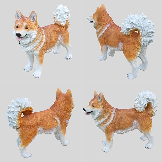 Shiba Inu Dog Garden Statue - Image 7