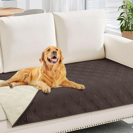 hyha Waterproof Dog Blanket, Reversible Pet Bed Blanket, Soft Sofa Couch Cover by hyha