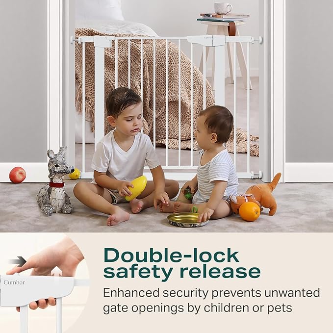 Cumbor 36" Extra Tall Baby Gate - Image 4