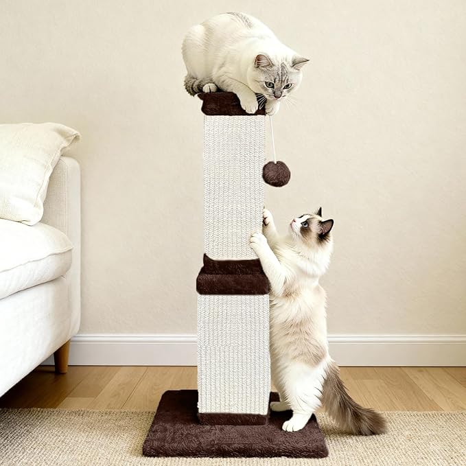 32 Tall Cat Scratching Post for Large Cats, Cat Scratcher for Indoor Cats Adults - Image 8
