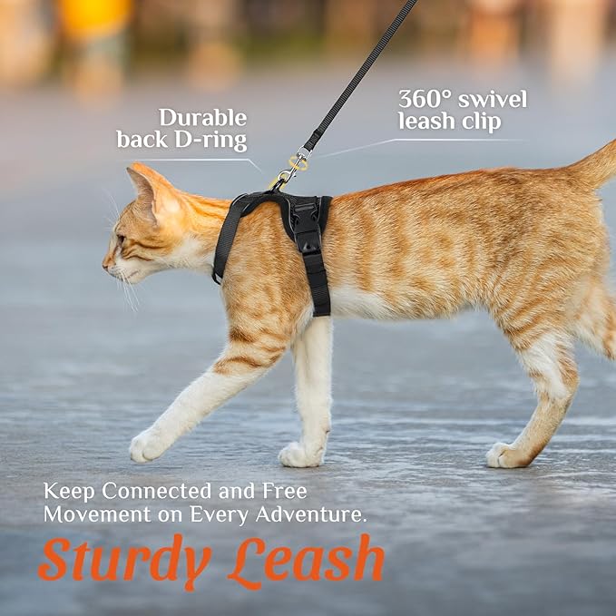 Dooradar Cat Harness and Leash Set, Escape Proof Soft - Image 7