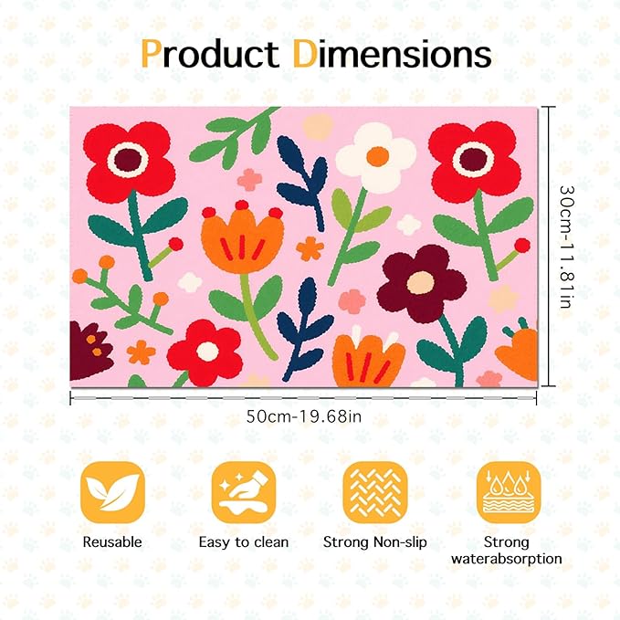HOMETITUTE Pet Food Mat Non-Slip Mat - Image 6