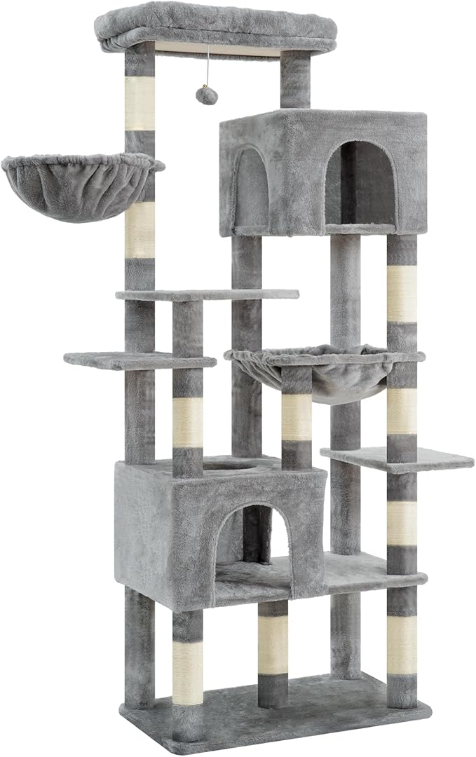 Heybly Cat Tree, 76-Inch Tall Heavy Duty Cat Tower - Image 4