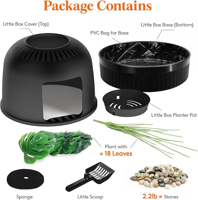 Lifewit Cat Litter Box, Hidden Enclosure Litter Tray - Image 7