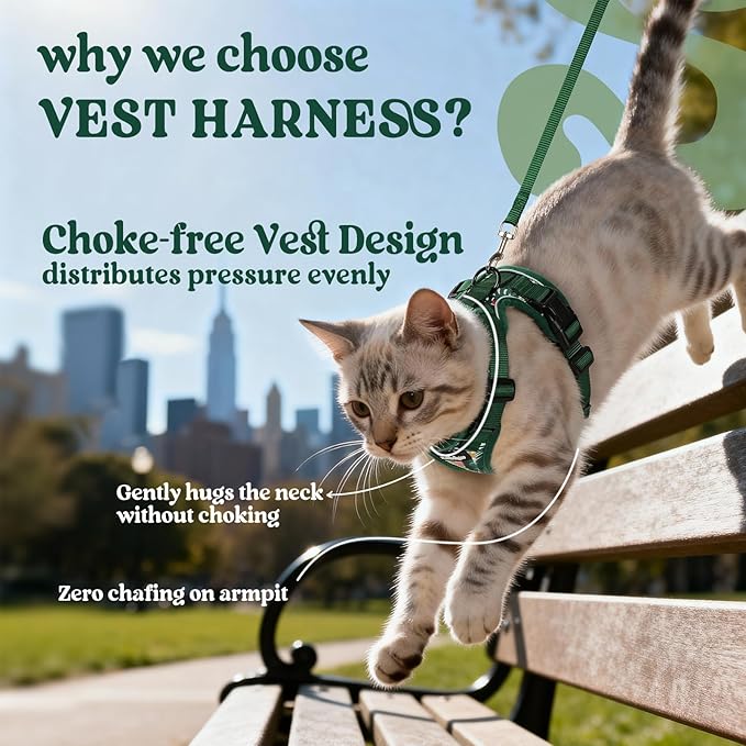 rabbitgoo Cat Harness and Leash Set, Escape Proof Vest Harness - Image 3