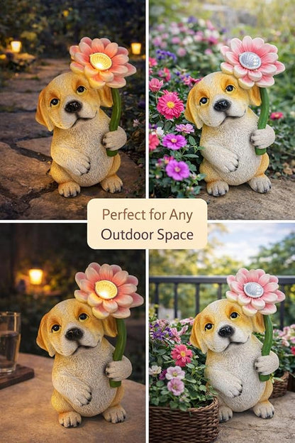 GoGnome Solar Dog Garden Statue - Image 4