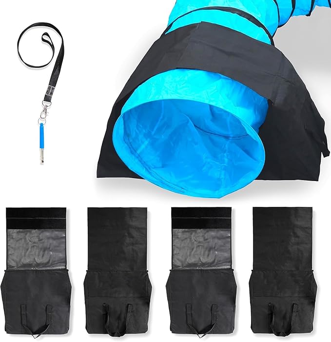 IRSTBL Dog Agility Tunnel Saddlebags – Set of 2 Waterproof Sandbag Weights by Unknown