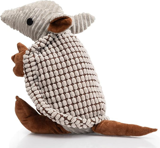 Hollypet Plush Dog Squeaky Toy Stuffed Armadillo Animal Pet Puppy Chew Toys by Hollypet