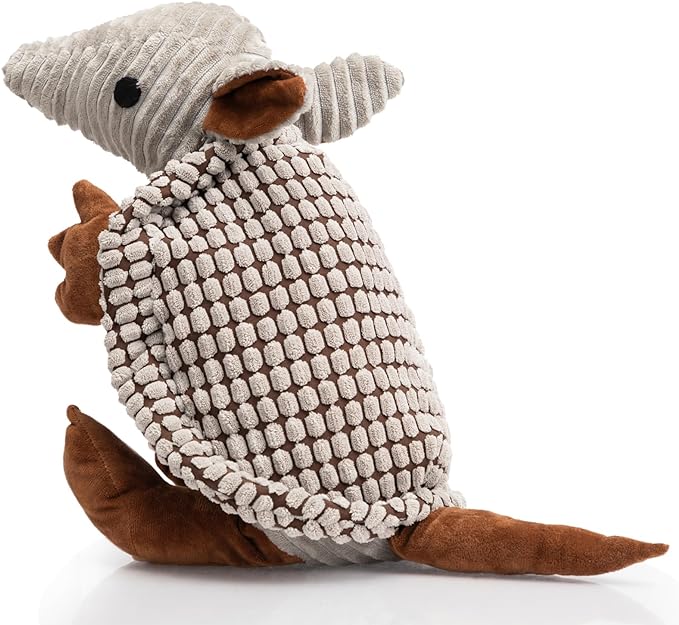 Hollypet Plush Dog Squeaky Toy Stuffed Armadillo Animal Pet Puppy Chew Toys by Hollypet