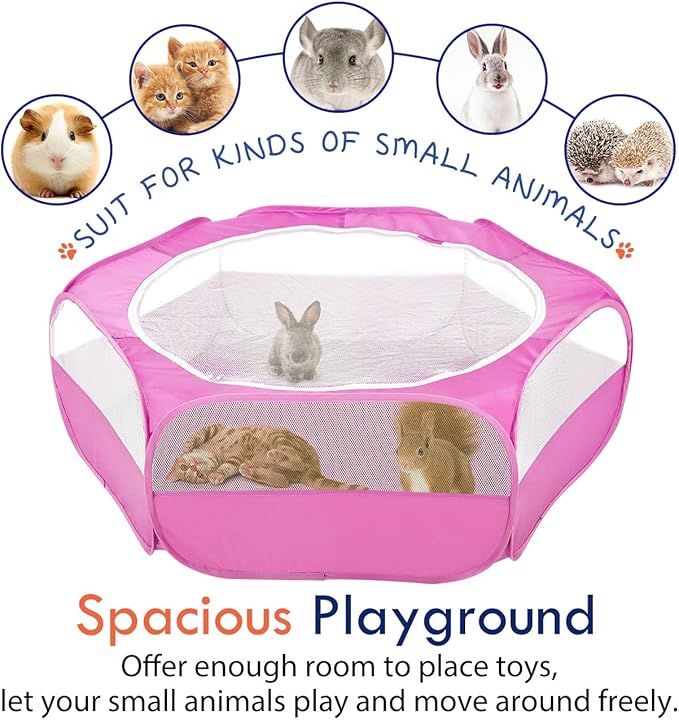 Pawaboo Small Animals Playpen, Waterproof Small Pet Cage Tent - Image 7