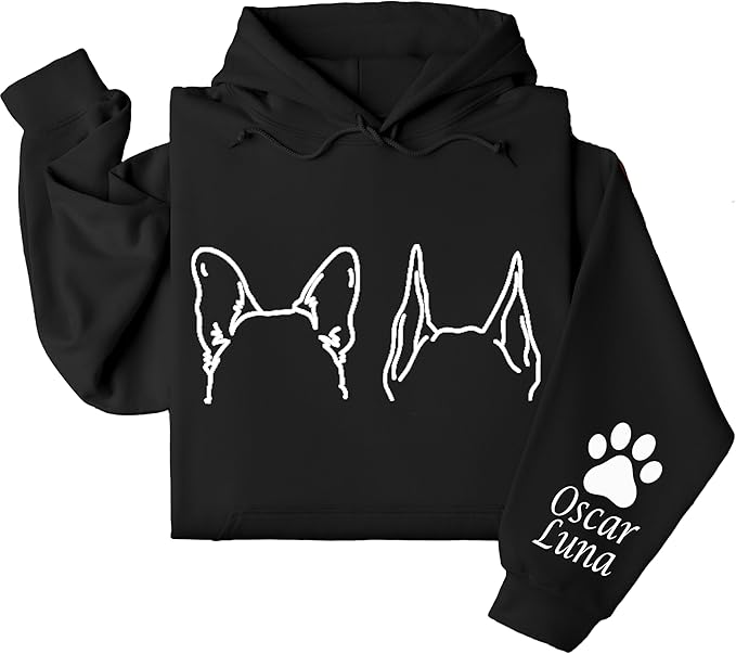 Custom Dog Mom Shirt Personalized Dog Ears Sweatshirt - Image 6