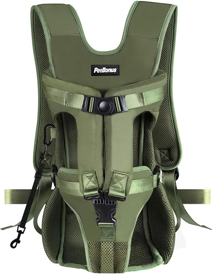 PetBonus Pet Front Dog Carrier Backpacks, Adjustable Pet Backpack, Legs Out by Petbonus