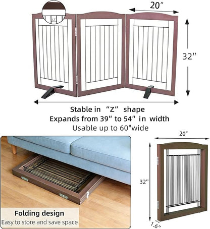 ZJSF Freestanding Dog Fence Indoor, Foldable Dog Gate - Image 7