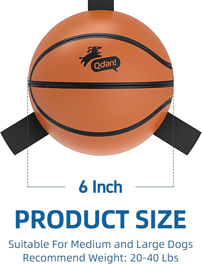 QDAN Dog Ball Basketball Toys, Balls - Image 7