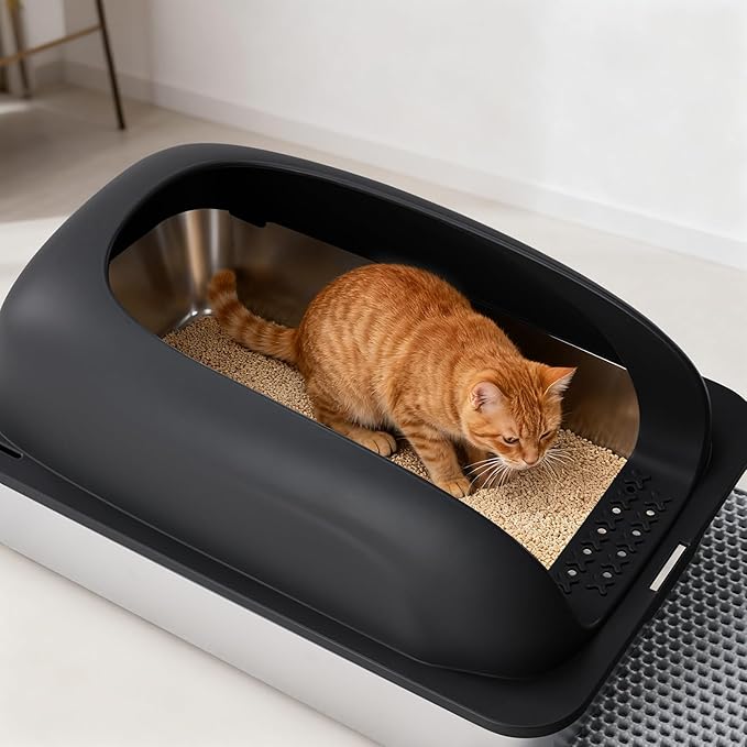 OLIXIS Stainless Steel Cat Litter Box - Image 2