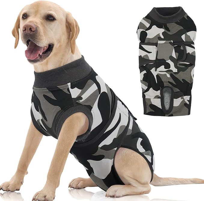 FUAMEY Dog Recovery Suit Male, Dogs Surgery Neuter Suits Puppy Spay Shirts by FUAMEY