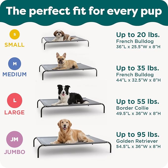 FurHaven Elevated Dog Bed, Cooling Raised Pet Cot - Image 6