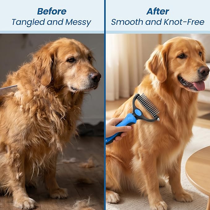 Double-Sided Pet Grooming Rake - Image 6