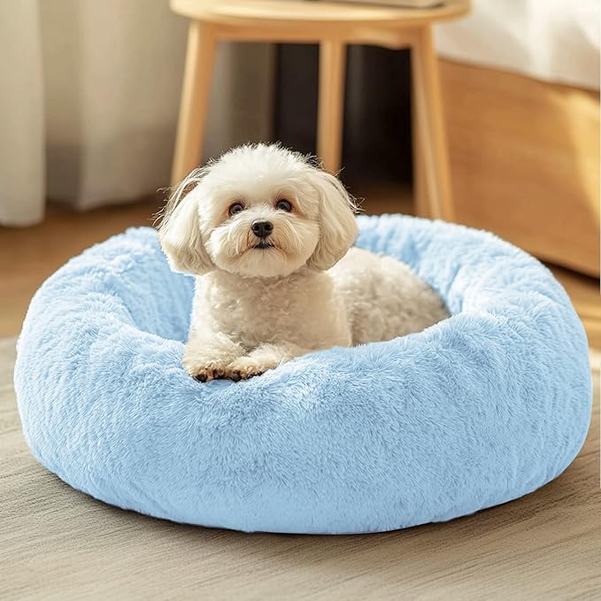 JOLLYVOGUE Dog & Cat Bed, Calming Anti-Anxiety Pet Bed by JOLLYVOGUE